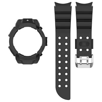 10 kom/pak., Silikonski remen + Silikonska Zaštitna torbica Za Samsung Galaxy Watch5/ Watch4 40 mm, Galaxy Watch 5/ Watch 4 44 mm