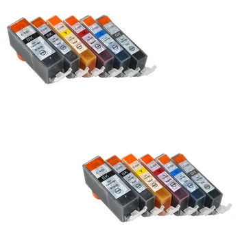 12 kom. ink cartridge Luocai za PGI525 PGI525BK CLI-526 GY za CANON PIXMA MG6150 MG8150 MG6250 MG6100 MG8250 s čipom