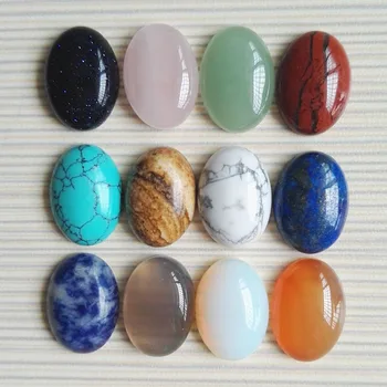 12x16 mm Prirodni Ponekog kamen mješoviti Ovalni кабошон perle za izradu nakita prodaja na veliko 50 kom./lot besplatna dostava