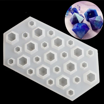 1PC Diamond Slikarstvo Silikonska Forma Za Led Polica Čokoladni bar proteinska Cool Proizvođač Kocka Večernje Oblika Crystal Nakit Oblika Alat