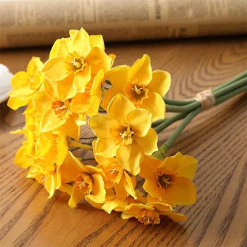2023 Početna Soba Umjetna Imitacija Narcissa Cvijet Dnevni Boravak Prozor Stol Dekor Lažni Cvijeće Za Vjenčanje Scena Dekor Narcis