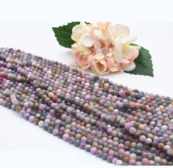 6-8 mm Prirodni Gladak rubin i safir Okrugli kamen Perle Za DIY ogrlica narukvica nakit 15 