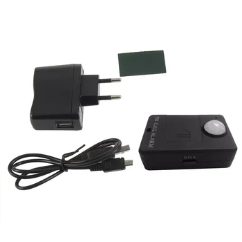 Mini Senzor Upozorenja PIR Bežični Infracrveni GSM Alarm Monitor Detektor Pokreta za Otkrivanje Osnovna Protuprovalni Sustav s Adapterom EU Plug