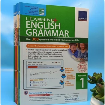 Slikovnice vježbe engleskog jezika 6 knjiga Singapur bilježnicu i vježbe po gramatici osnovna škola Engleska gramatika osnovne vježbe