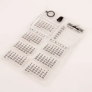 Vječni kalendar digitalni transparentan pečat za scrapbooking DIY bistra tiskanje markice foto album čestitka ukras